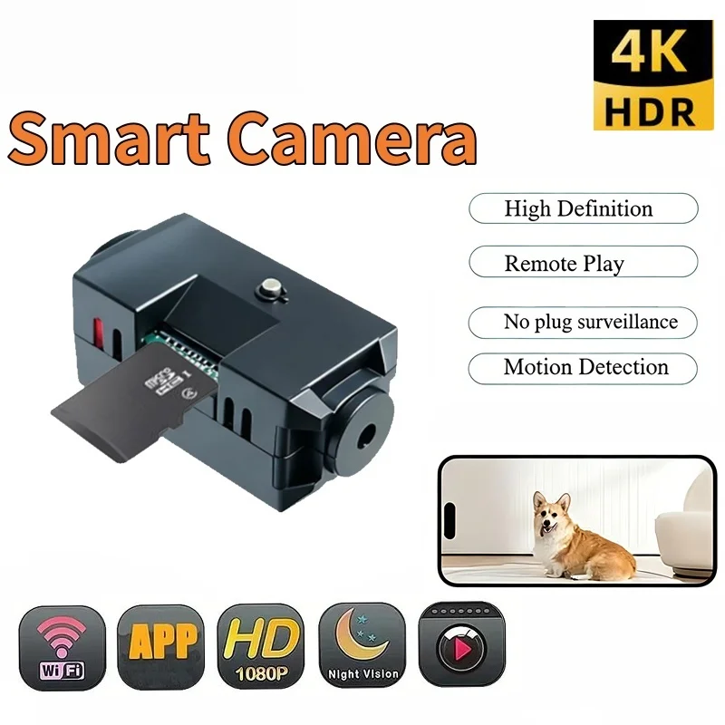 1080P Mini-Nachtsicht-Wireless-Überwachungskamera, leicht, klar, tragbar, Bewegungserkennung, Premium-Qualitätskamera