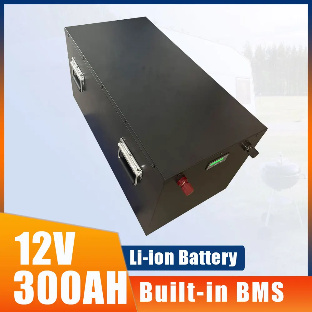 12V 300AH Li-ion With 100A 150A 200A BMS Lithium Polymer Battery For Vehicle Forklift Crane Truck Solar System Electric Cars Bus