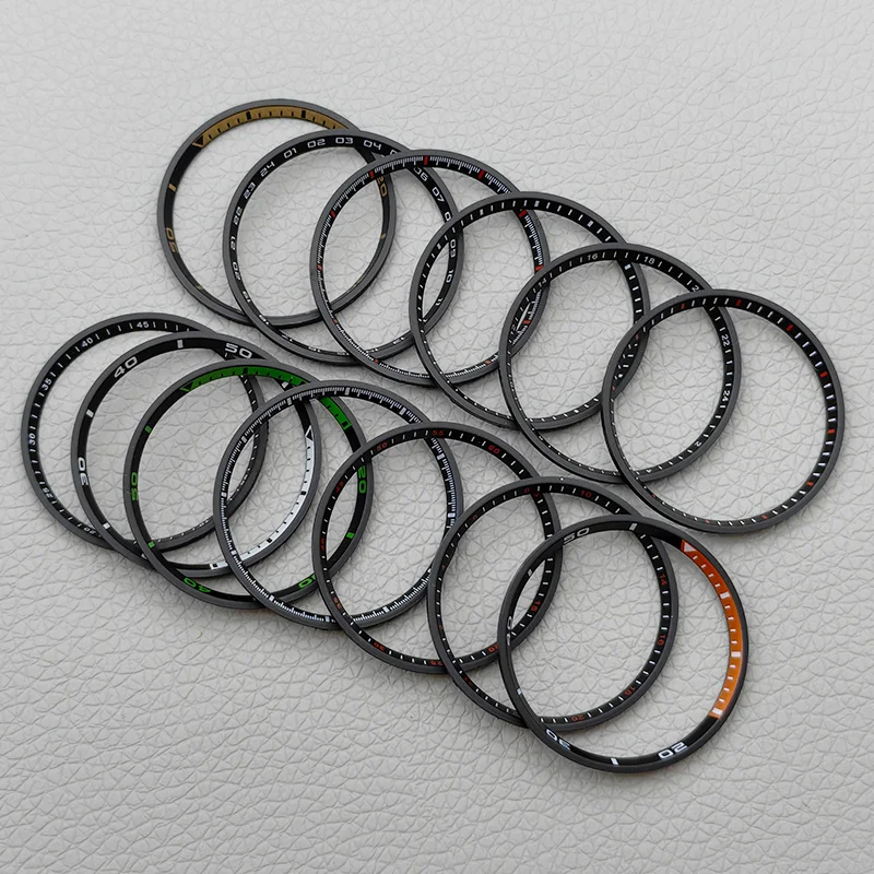 31.3mm Watch Inside Chapter Ring Fits NH35 NH36 Samurai Watch Case Complement with 28.5mm Dial Watch Plasticsr Inner Ring Refit