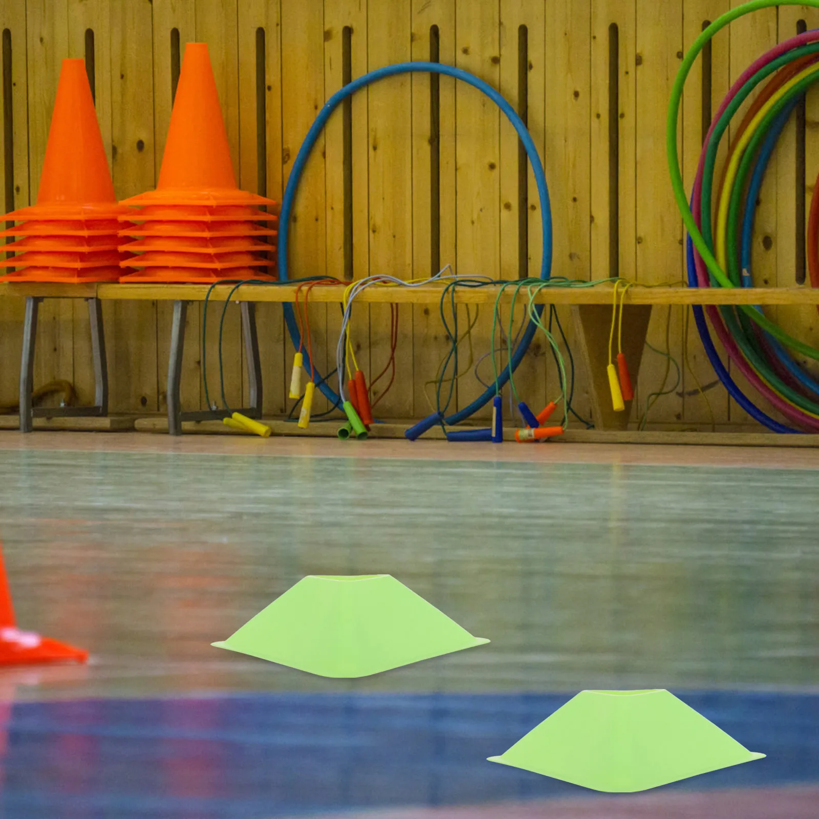 

12 Pcs Training Logo Plate Football Soccer Triangle Practice Cones Mini Cell Equipment Kids or Stuff for