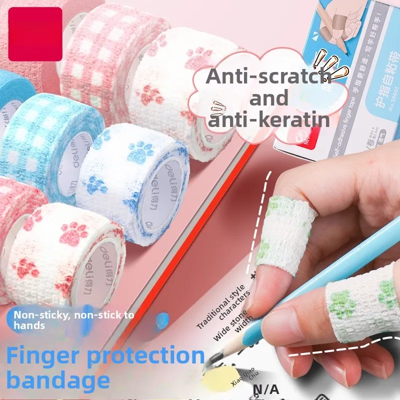   Pita Pelindung Jari Anti-Kulit Mati Perekat Sendiri, Pita Pensil, Tali Tangan Pelajar, Penutup Jari