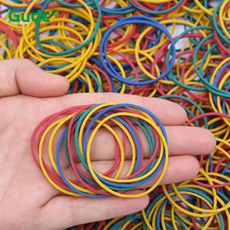 Multicolour Rubber Bands Elastic School Office O Rings Diameter 15mm 19mm 25mm 40mm 50mm