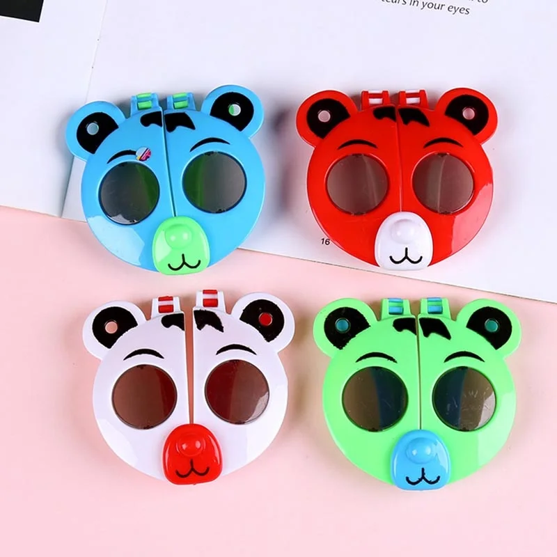 Novelty And Fun Children's Cartoon Panda Glasses Toy Children's Deformable Folding Animal Sunglasses Christmas Party Props Toys