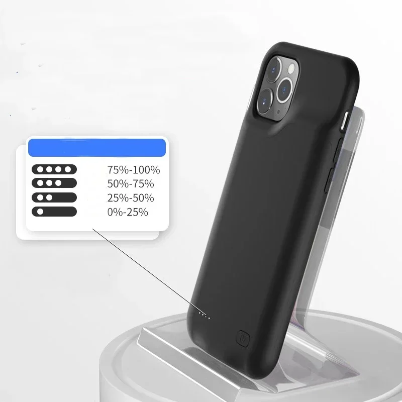 For iPhone 11 12 Pro Max External battery Power Bank Charging Case Battery Charger Cases