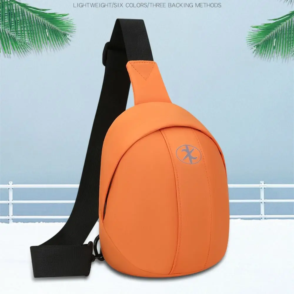 Fashion Nylon Waist Bag Solid Color All-match Chest Bag Belt Bag Women Men