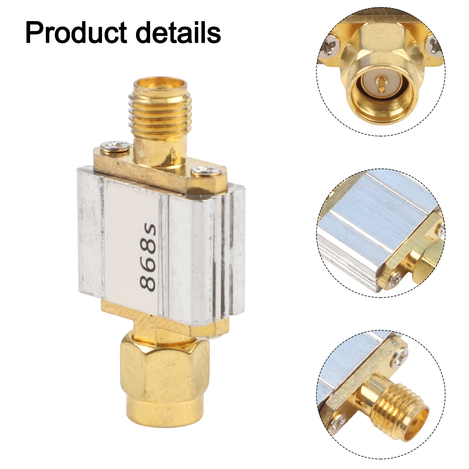 SAW Band Pass Filter 868MHz 4MHz Bandwidth 866-870MHz for LoRa LoRaWAN Helium RF Test & Measurement Accessory for IoT Wireless