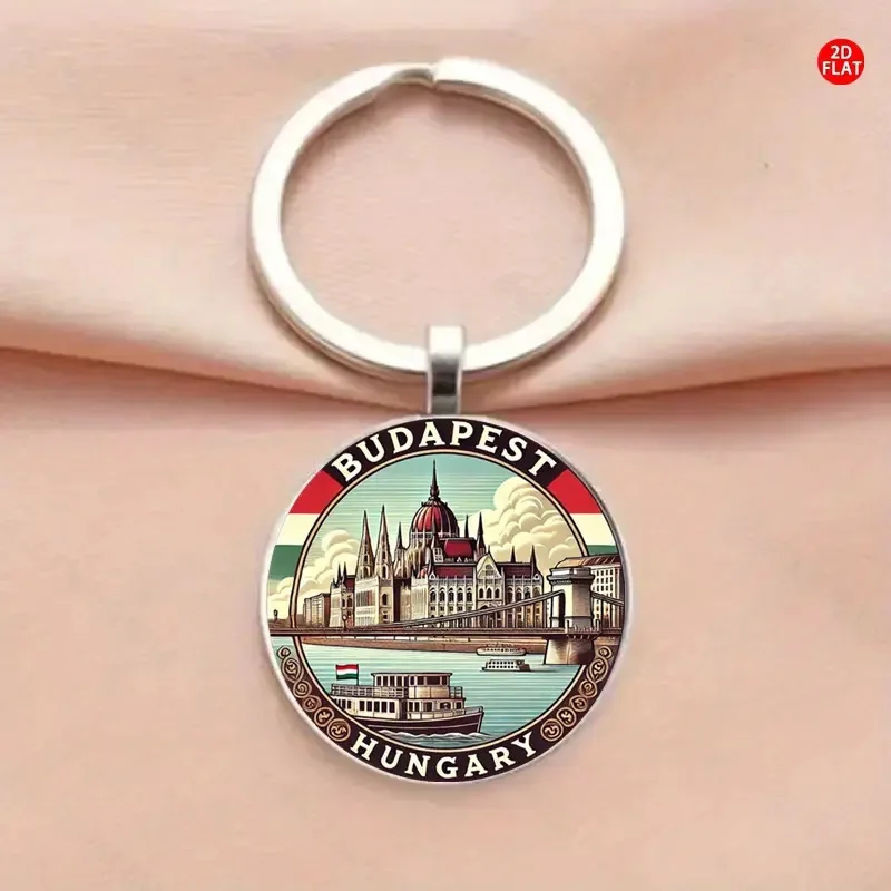 بودابست البرلمان المجرية بناء المفاتيح الإبداعية حقيبة السيارة قلادة كيرينغ حلقة الملحقات #2