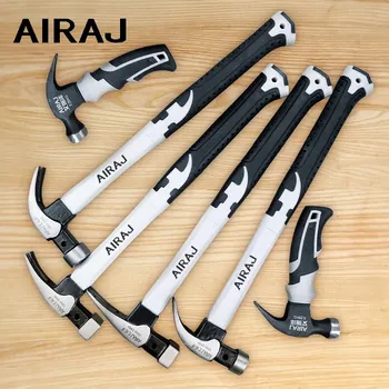 AIRAJ 다기능 양뿔 망치, 산업용 등급 장식, 가정용 망치, 접착제 포장 미끄럼 방지 하드웨어 도구