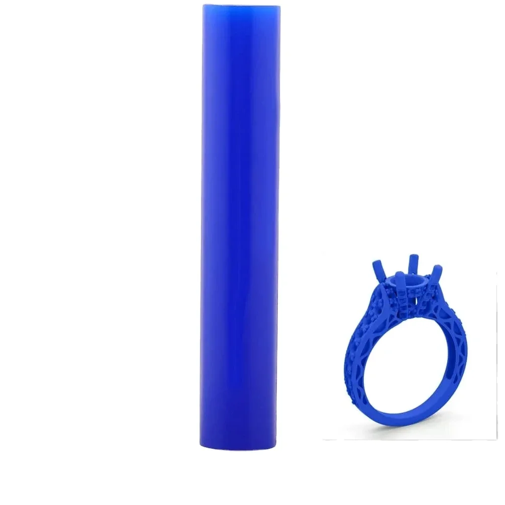 Blue Wax Ring Molds Tubes Carving Blue Color Wax Patterns Ring,Polishing Engraving Accessories Jewelry casting tools