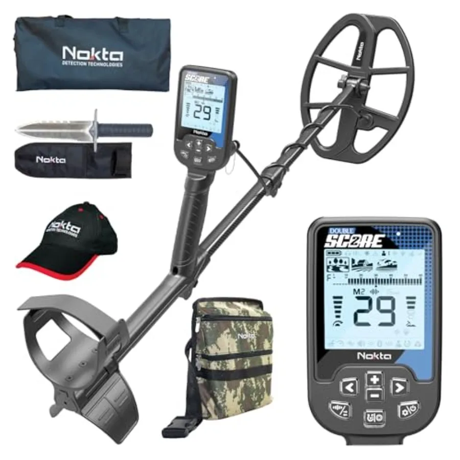 

Double Score Metal Detector Kit Promotion Accessory Pack DiggerCarrying Case Cap for Adults Professional Fully Waterproof