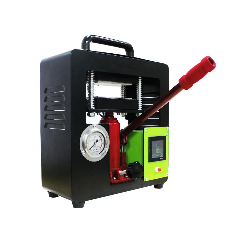 Manual 6x12cm Double-Heating Platen Press, 8 Ton Lab Silicone Glass Laminating Constant Pressure Machine