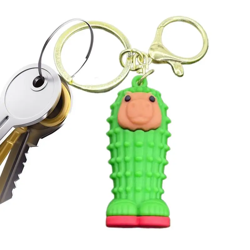

Cartoon Keychain Keyrings Bag Pendant With Cartoon Characters Design Keychain Wooden Stick Figurine Pendant Toy For Dad