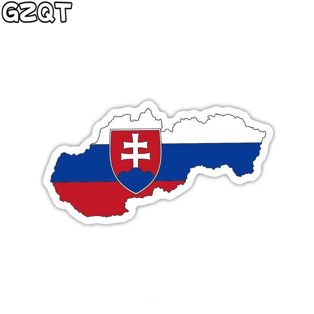 1 PCS Slovakia Flag Sticker Toy for Children Countries Map Travel Stickers to DIY Scrapbooking Suitcase Luggage Laptop Car Motor