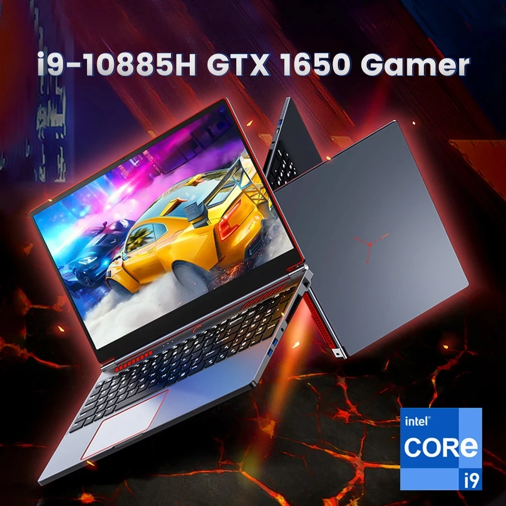 

Gaming Laptop 16.1 Inch Intel i9 10885H i7 Nvidia GTX 1650 4G IPS 1920x1080 144Hz Ultrabook Windows 11 Notebook Computer Laptop