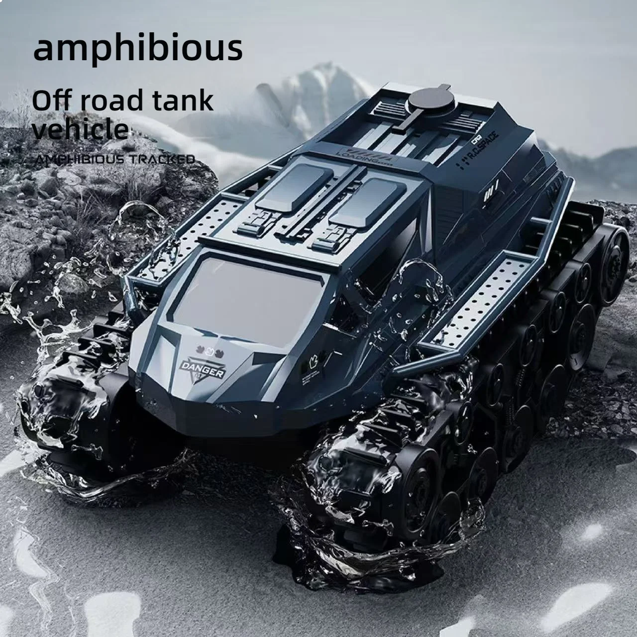 أداة زاحف الصخور برمائية 4WD الأكثر مبيعًا - مركبة Blockbuster للطرق الوعرة مع جهاز تحكم عن بعد لاسلكي 2.4G، كهربائية للأطفال