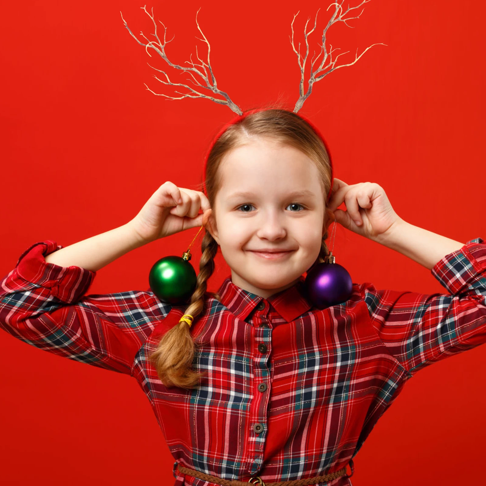 

Antler Headband Accessories Branch Tree Decor Artificial Dried Branches Coffee for Decoration Twigs