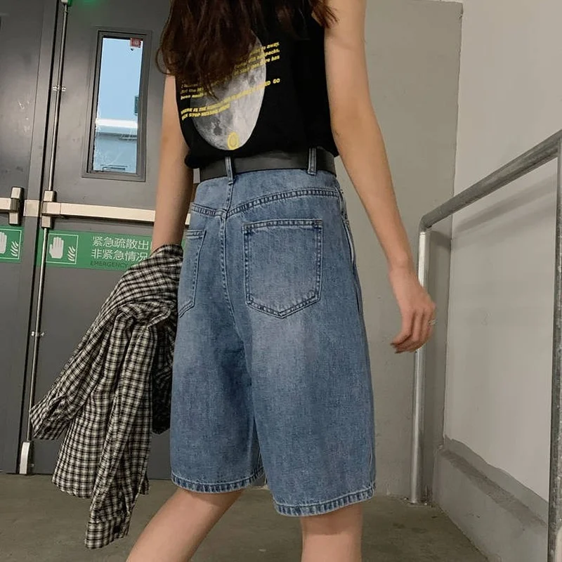 Shorts Women Classic Baggy Fashionable New Arrivals Clothes Vintage All-match Hot Girls Solid BF Korean Version Daily Sweet Chic