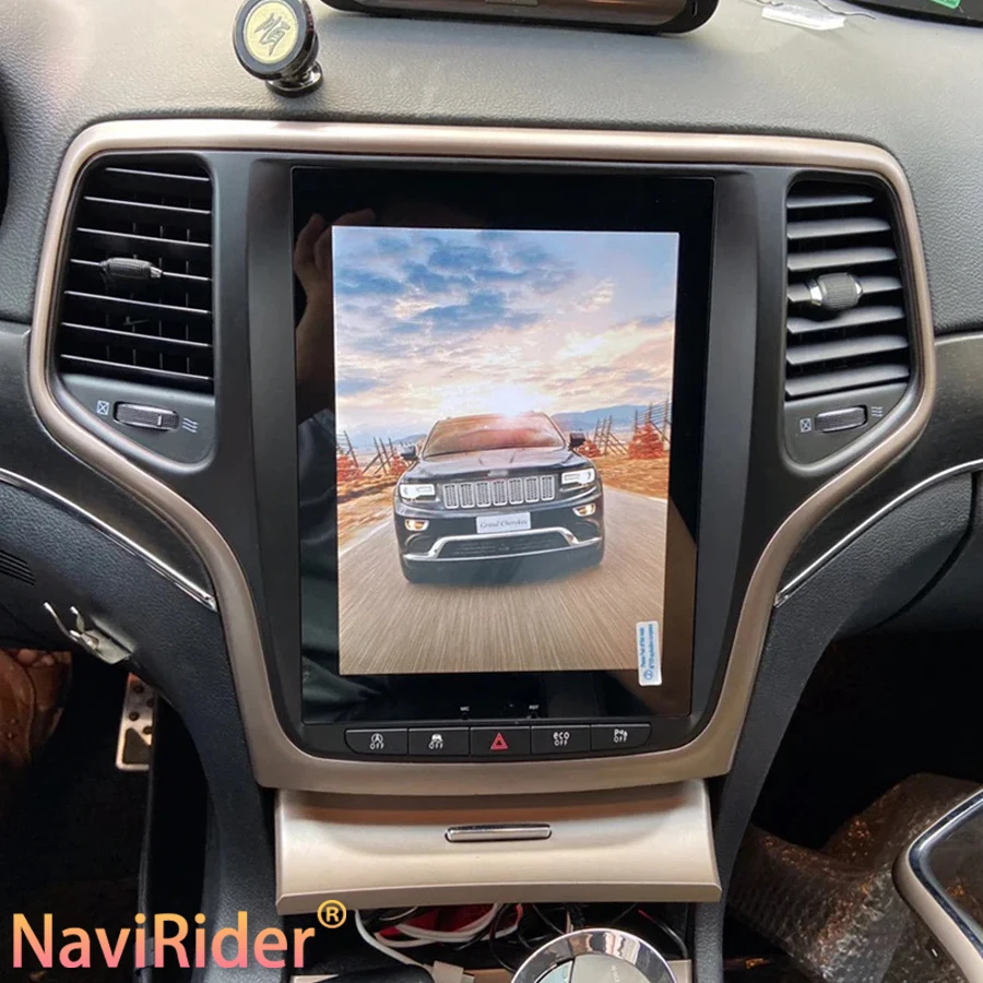 

Для Jeep Grand Cherokee Laredo 2015 автомобильный мультимедийный видео сенсорный вертикальный экран автомобильный радиоприемник GPS Android 13, беспроводной Carplay