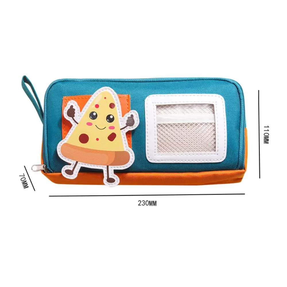 Dirty-proof Dopamine Pencil Bag Lightweight Large Capacity Stationery Storage Bag Cartoon Polyester Pen Organizer Pouch School