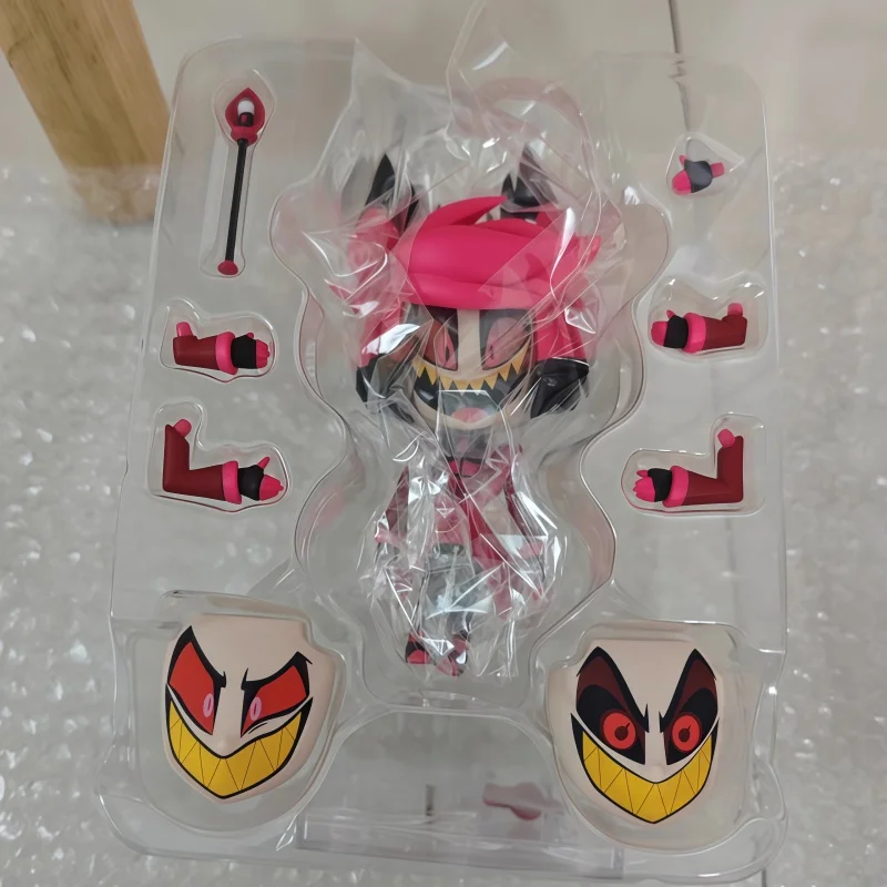 

2813 Hazbin Hotel Alastor Q Version 10cm Posable Anime Action Figure Model Trendy Collection Desktop Decoration Toy Cute Gifts