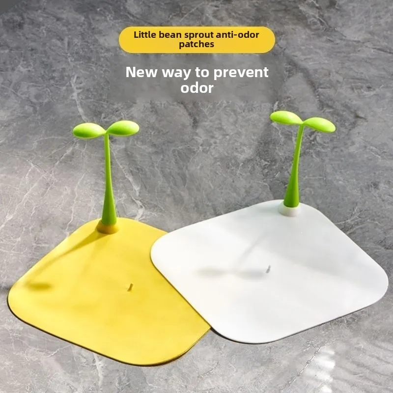 Silicone Floor Drain Deodorant Pad, Household Bathroom Anti‑Odor Insect‑Proof Sewer Seal Mat Drain Cover