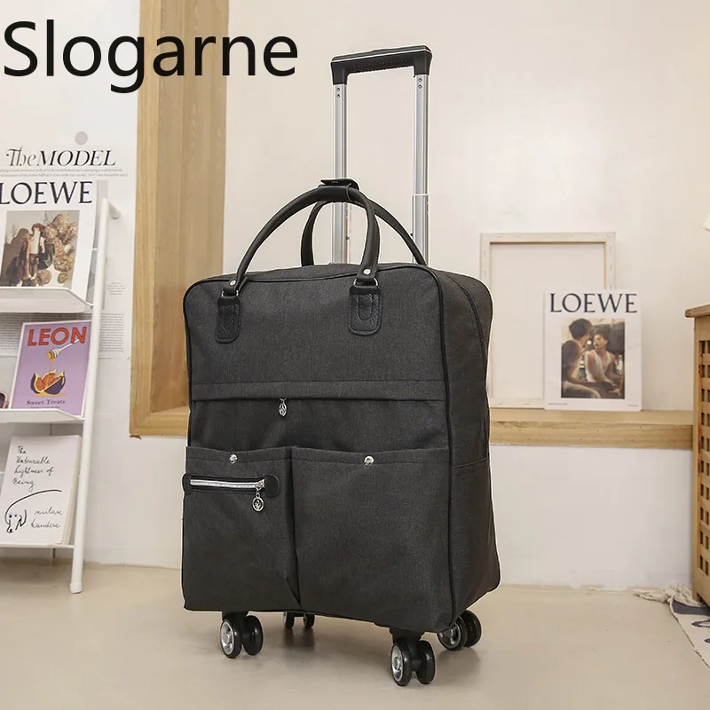 Trolley Travel Bag Universal Wheel Luggage Bag Convenient Boarding Bag Waterproof Travel Duffels Handbag Unisex Rolling Suitcase