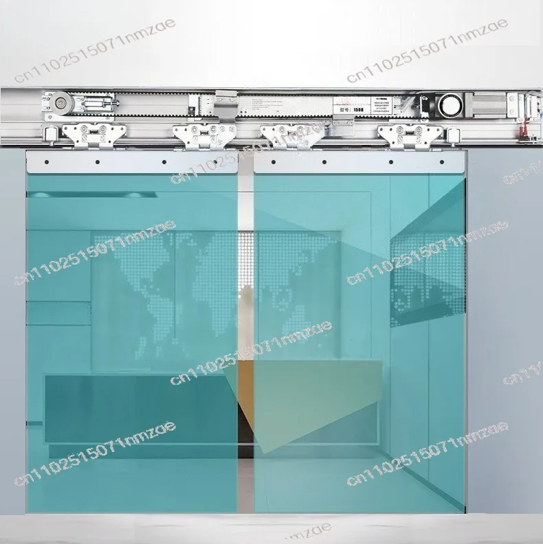 150B Hot Sale Automatic Double Sliding Glass Door System - Office Commercial Door with Microwave Motion Sensor
