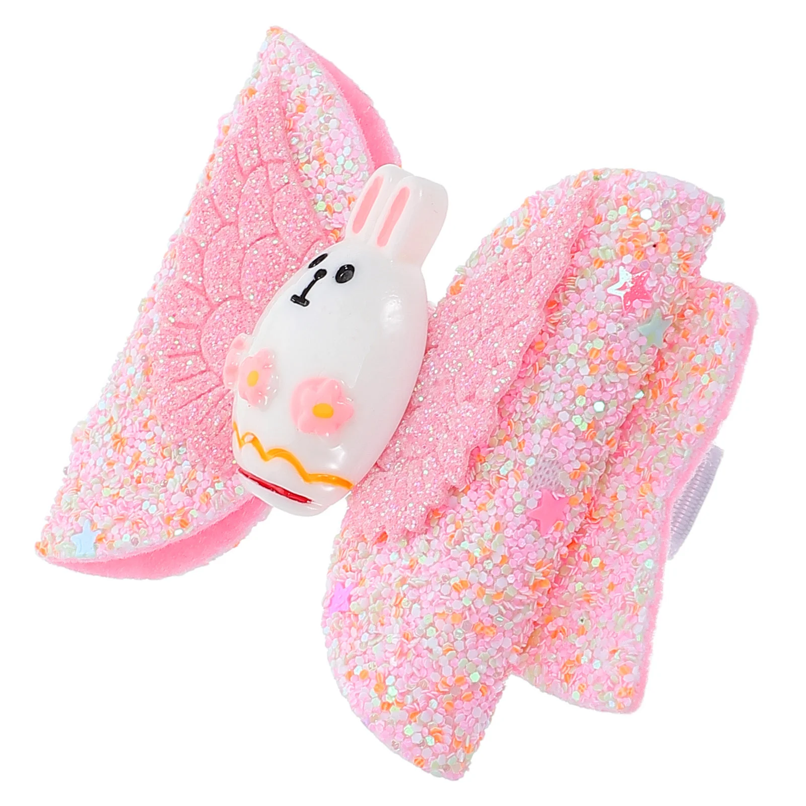 

Easter Bunny Hairpin Clip Ear Clips Accessories for Girls Flash Decorative Kids Cloth Child