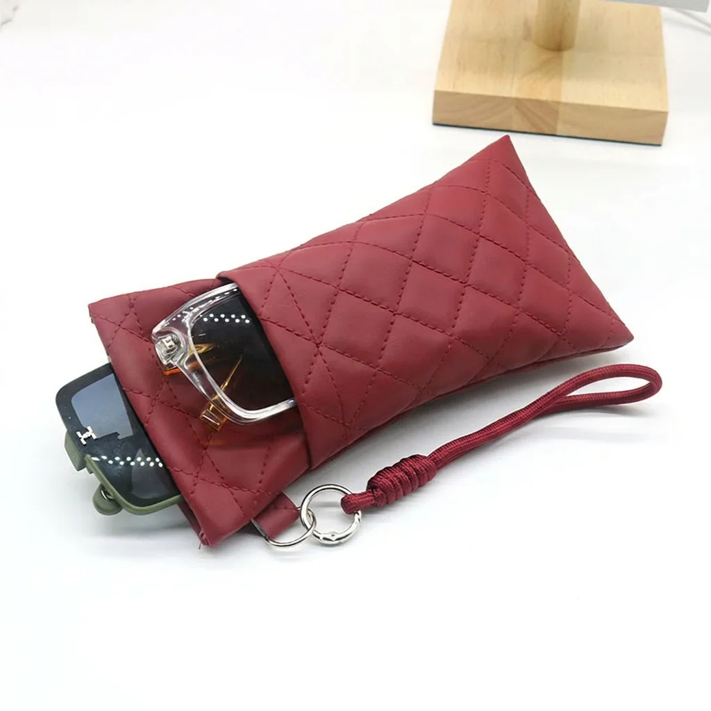 Portable Glasses Storage Soft Pu Leather Glasses Case Eyewear Pouch Multi-Color Magnetic Sunglasses Bag For Travel Daily Commute