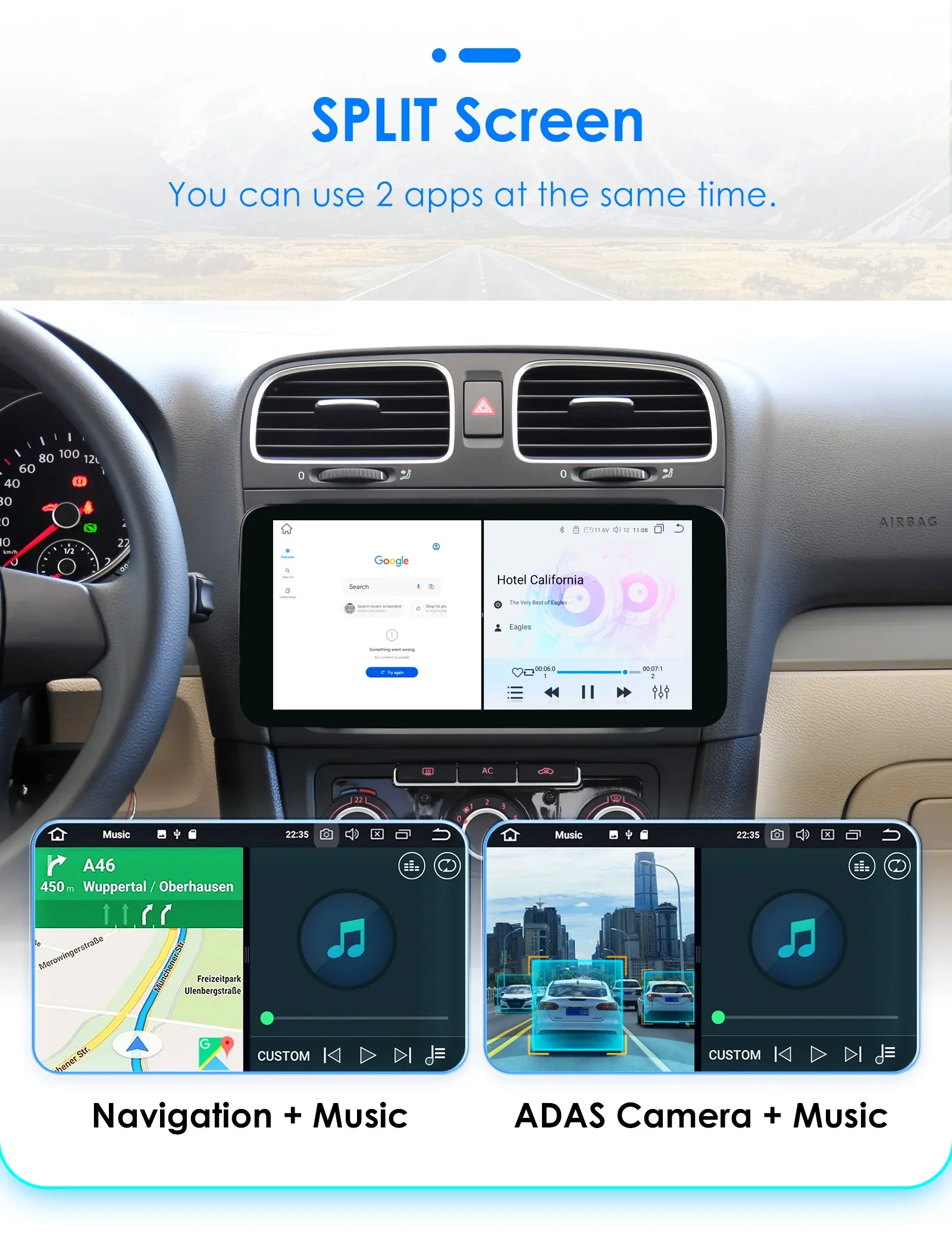 10.33 2Din Carplay Android Car Radio for Volkswagen Golf 5 6 Polo Passat B6 B7 CC Skoda Jetta Multimedia Car Intelligent Systems