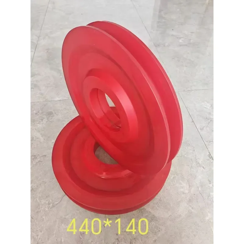 Crane Nylon Pulley with Large and Small Hook Wheels Plastic Over Rope for Construction Machinery Parts 3-Year Warranty