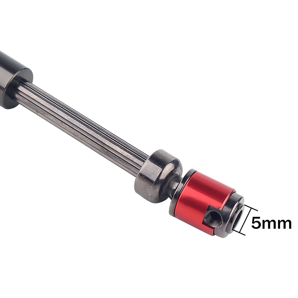 Eje de transmisión CVD de Metal para coche teledirigido, pieza de actualización de 110-150mm para camión trepador Axial SCX10 1/10, 90046, 2 uds.