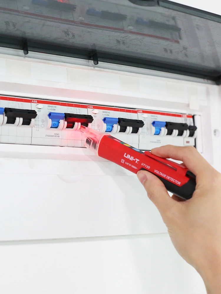 UNI-T bezdotykowy detektor napięcia AC UT12D UT12M UT12E 24V-1000V wskaźnik długopis elektryczny ołówek gniazdo woltomierz Tester — zdjęcie 2