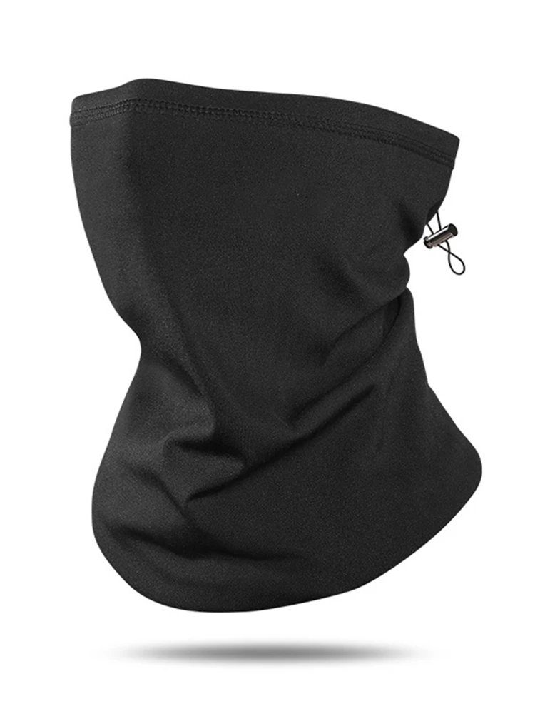 AliExpress NONE Winter Cycling Neck Gaiter Unisex Skiing Outdoor Sports Neck Warmer Elastic Adjustable Drawstring Hiking Camping Windproof Mask
