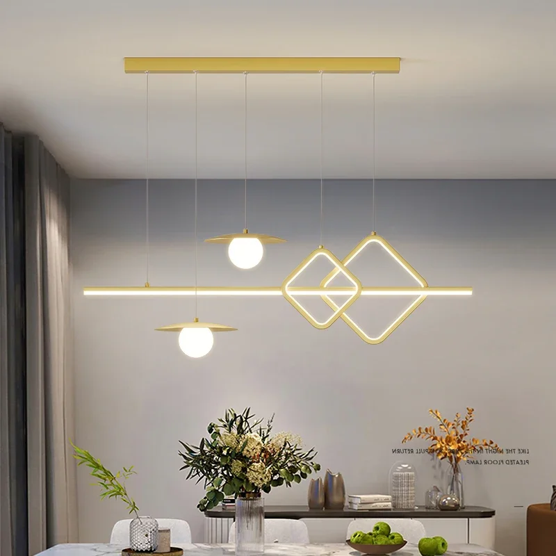 Luz pendente LED nórdica, Luminárias de estilo moderno, Lâmpada suspensa criativa, Sala de jantar, Sala de estar, Cozinha, Decoração