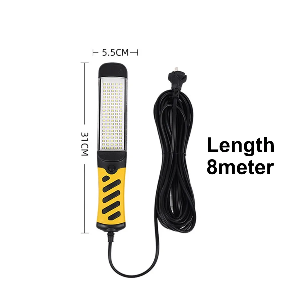1pc 220V Magnetic Work Light Pure Copper Wire Heavy Duty Auto Repair Lamp Magnetic Design Plug-in Maintenance Work Light