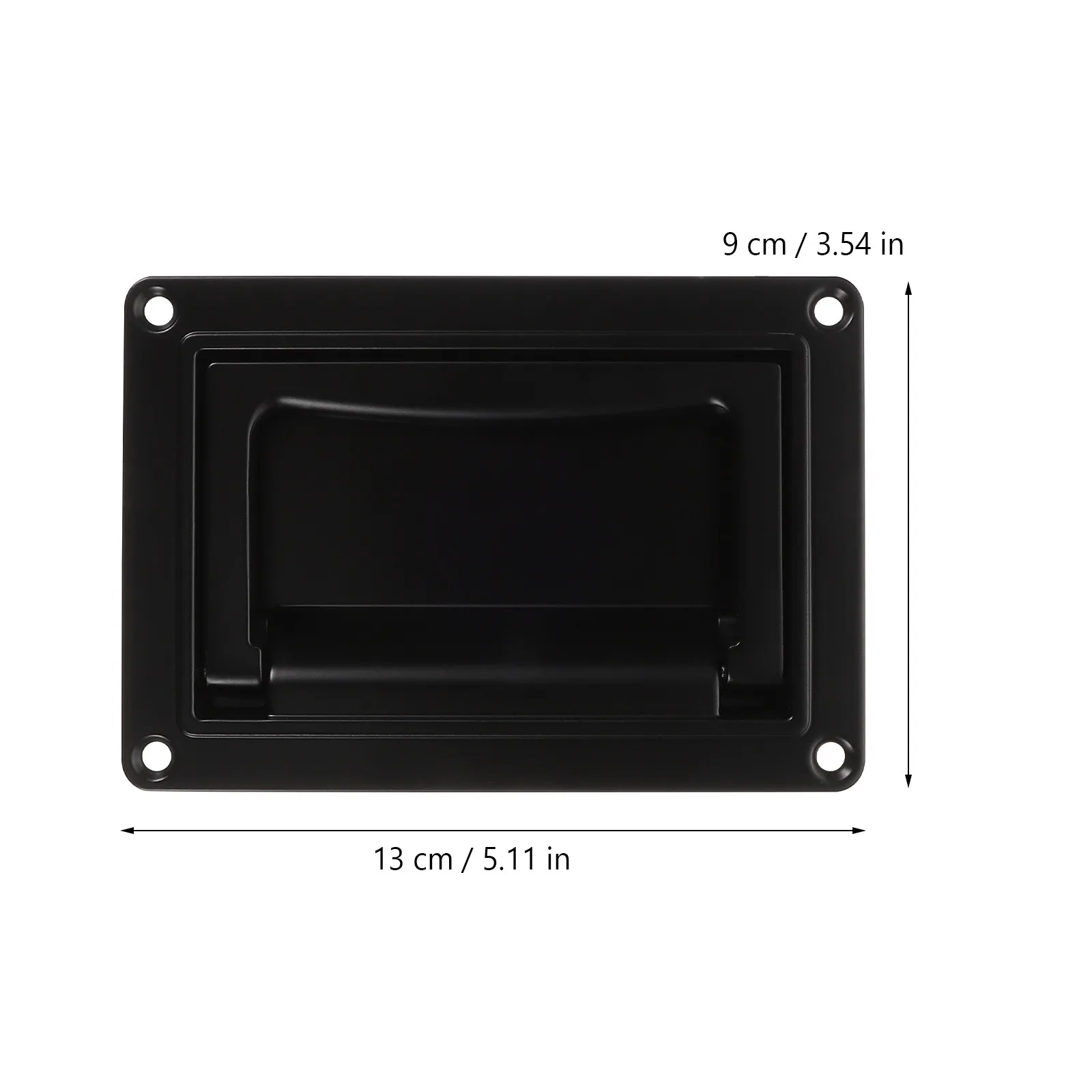 Heavy Duty Zinc Alloy Folding Recessed Door Handle Low Profile Lift for Sliding Doors Cabinets Measuring Equipment