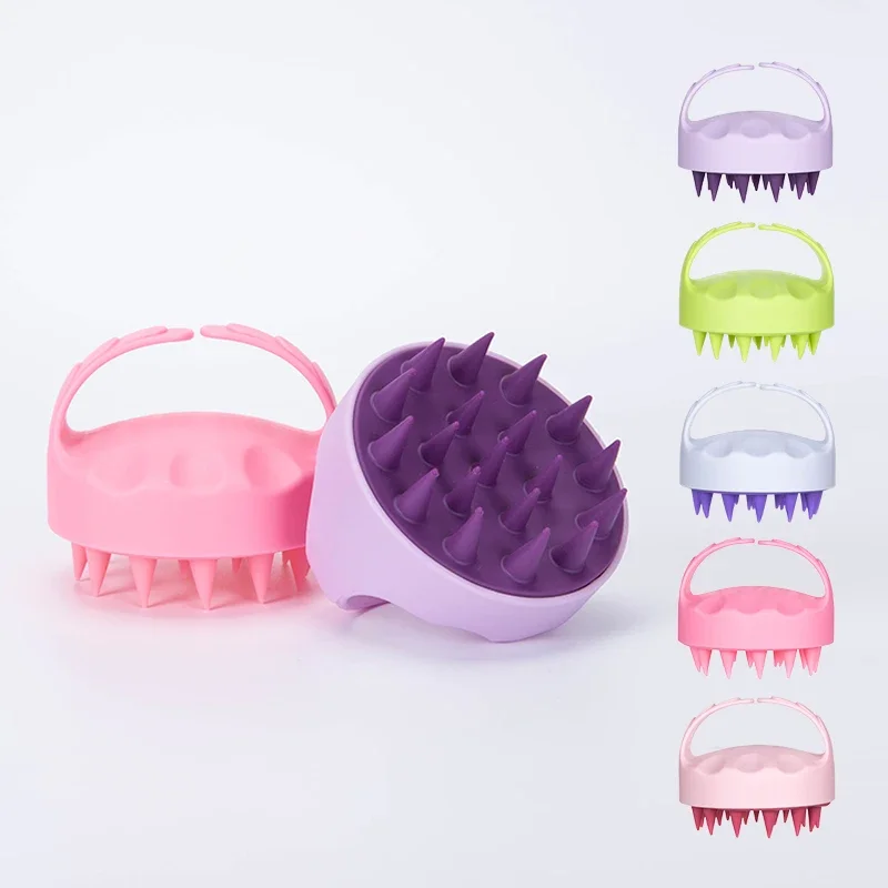 

Shampoo Head Scalp Massage Brush Silicone Soft Skin Friendly Hair Washing Massager Comb SPA Massage Brush Beauty Hair Tool Salon