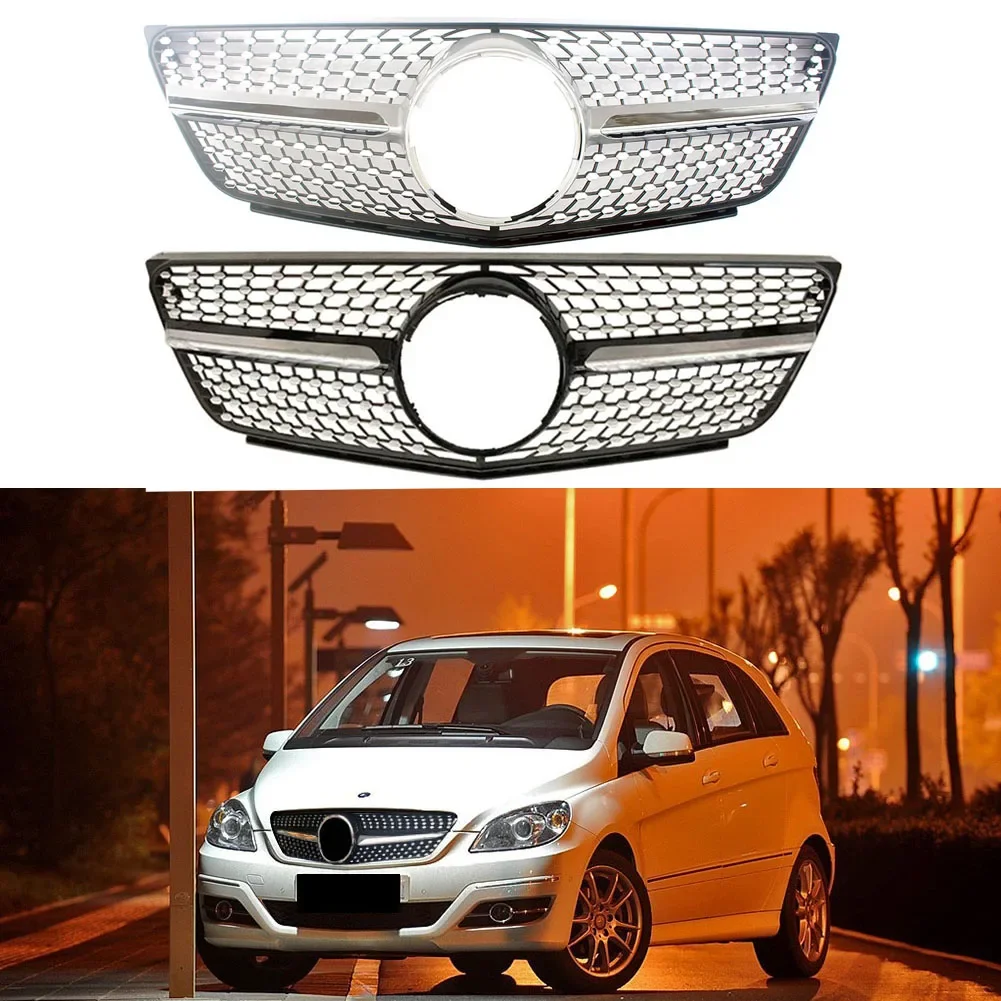 Front Grill Center Hood Modified Grille Vent Bumper For W245 Mercedes-Benz B-Class B170 180 B200 B150 B160 2009 2010 2011