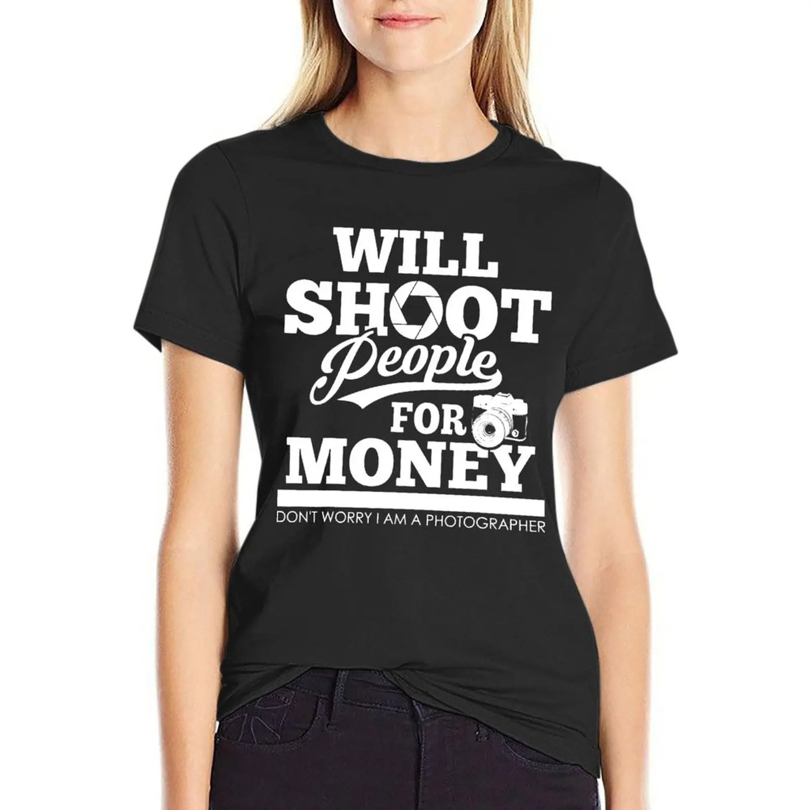 Funny Photographer Gift Photography T-Shirt animal print shirt for girls tees black t-shirts for Women