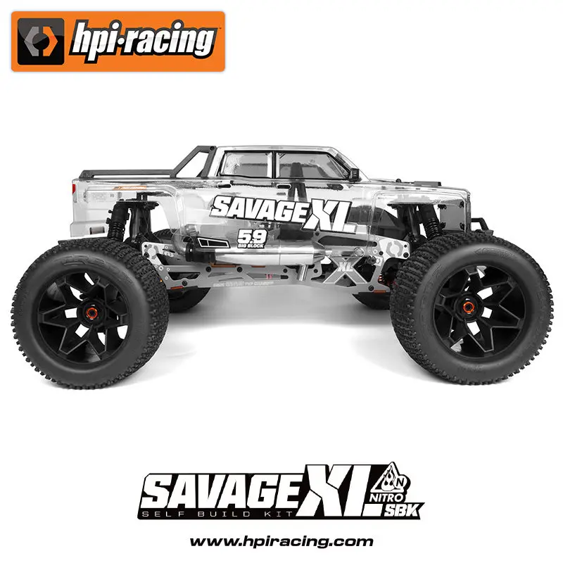 Hpi Savage XL 5.9 SBK 1/8 Scale 4WD Off Road Nitro RC Truck Self Build Kit Frame Edition New Year's Gift For Boys