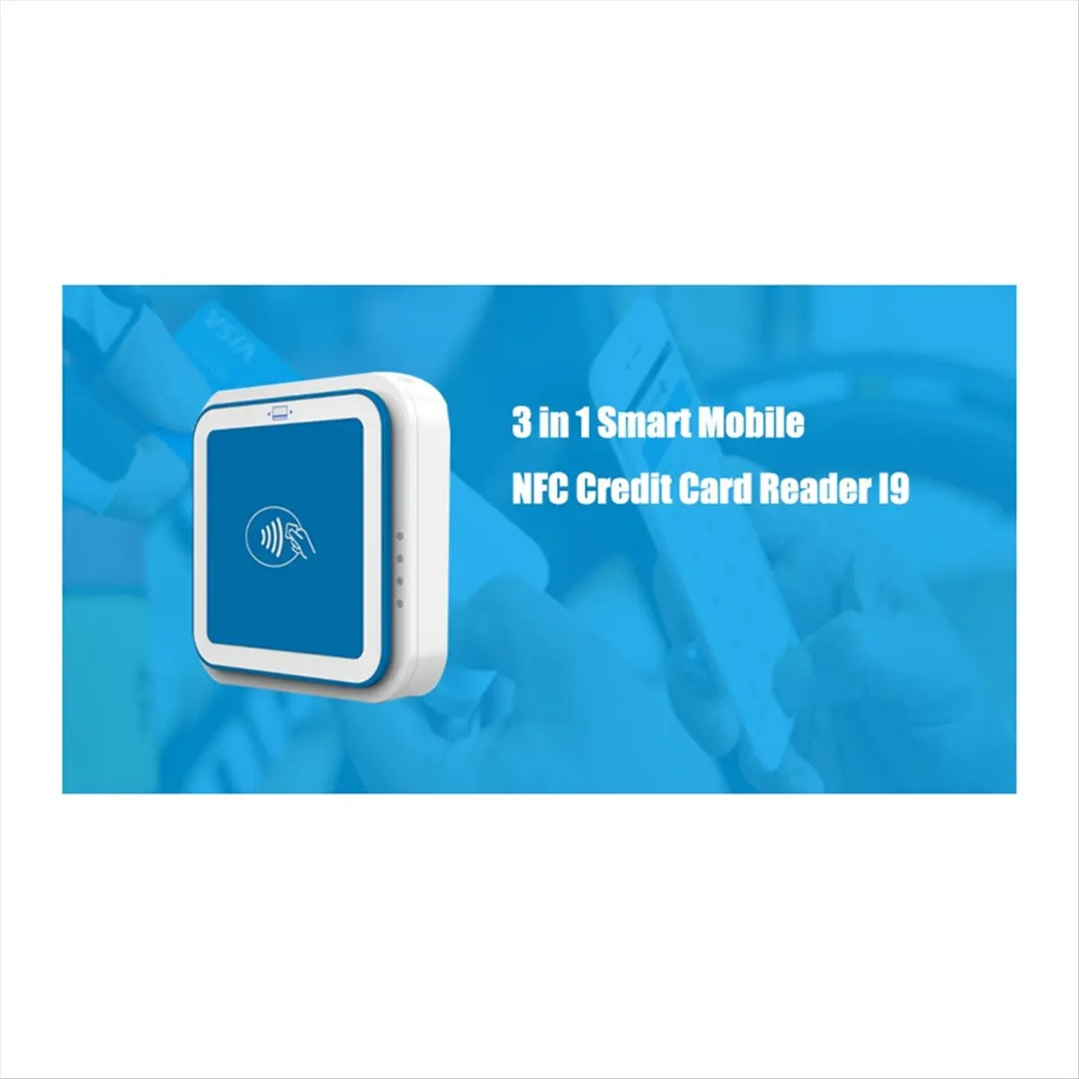B21B VISA Master Credit Card Chip Reader Writer Bank Transaction Bluetooth Mpos with EMV PCI POS Terminal (I9)