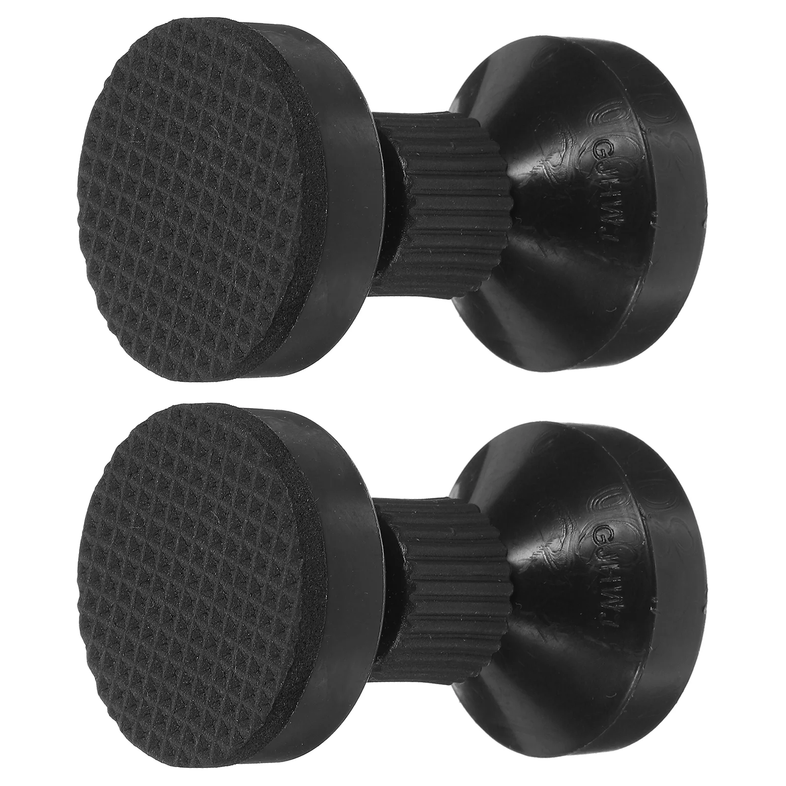 2 Pcs Headboard Furniture Fall Preventer Bedside Bedframe Stoppers Abs Metal Pad