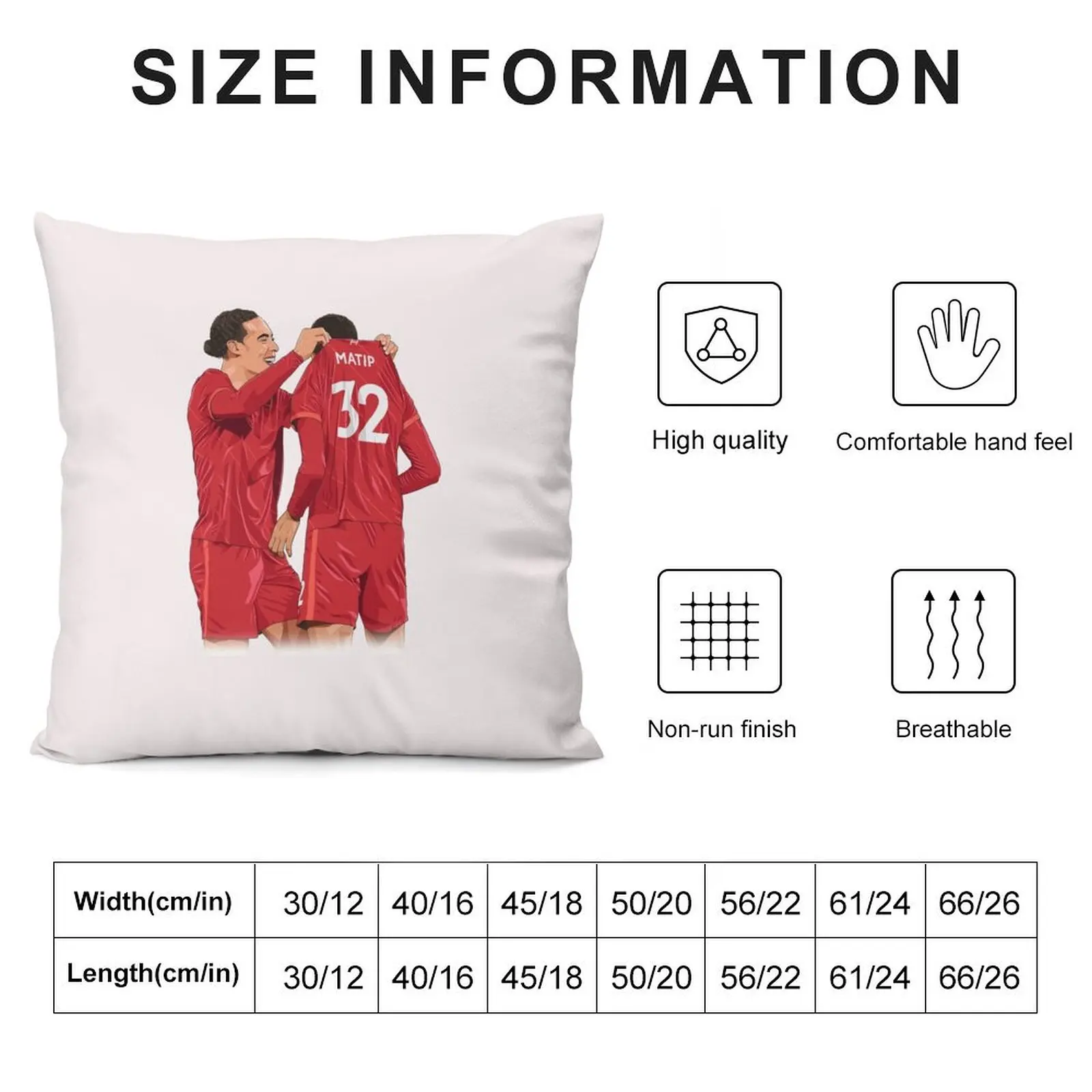 Virgil-van-Dijk-and-Joel-Matip Throw Pillow Pillow Case Decorative Sofa Cushions pillow