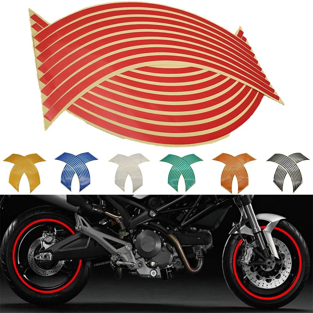 

Наклейки на шины мотоцикла, декоративные полосы, светоотражающая наклейка на колесо, водонепроницаемая для Aprilia CAPONORD 1200 etv1000 750 sl1000 RST1000 Z800