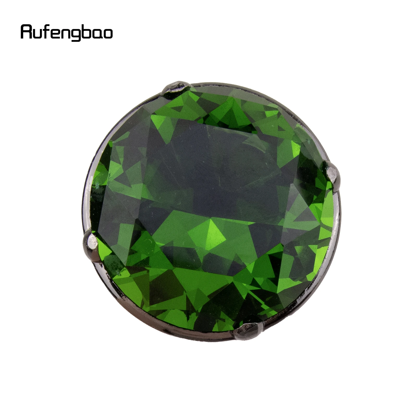 Groene Diamant Enkelvoudig Gewricht Zilveren Wandelstok Met Verborgen Plaat Zelfverdediging Mode Cane Plaat Cosplay Crosier Stick 93Cm