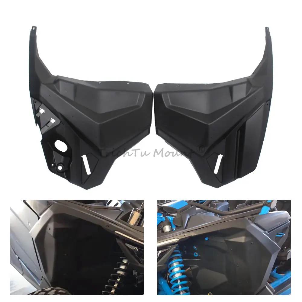 UTV Accessories Black Front Fender Kit LH&RH Lateral Panel Cover For with Can-Am Maverick X3 Max Turbo R RR 900 1000R 2017-2020