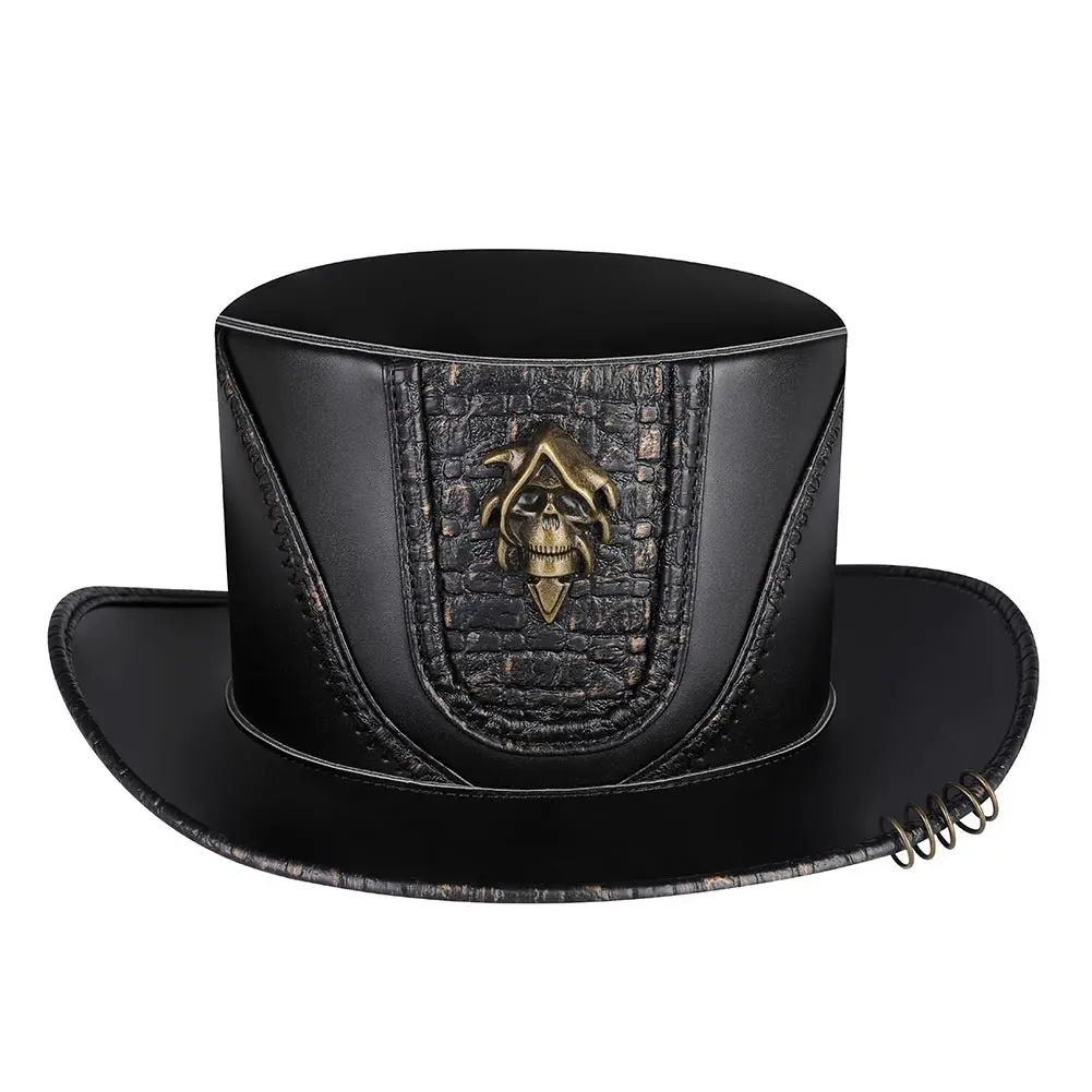 Cappello Steampunk cappello Vintage cavaliere vichingo medievale per uomo adulto donna travestimento cappello Fantasia Halloween Cosplay puntelli per feste