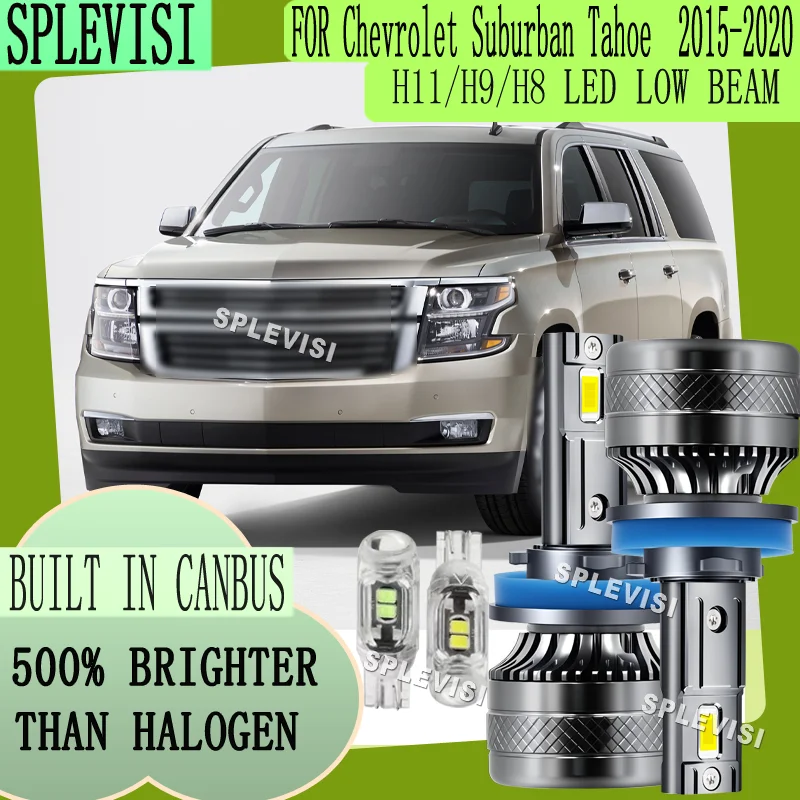 

H11 Enhanced Night Vision Long Lasting Plug and Play LED Low Beam For Chevrolet Suburban Tahoe 2015 2016 2017 2018 2019 2020