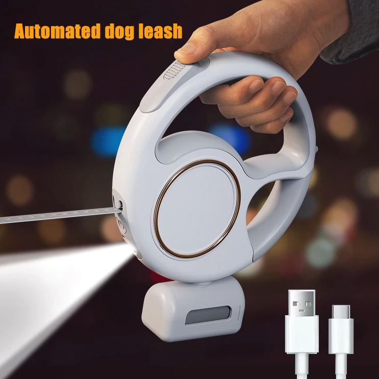 

Durable 3M Led Lights Slip Long Strong Pet Lead Smart Dog Leash Portable Automatic Retractable Dog Leash